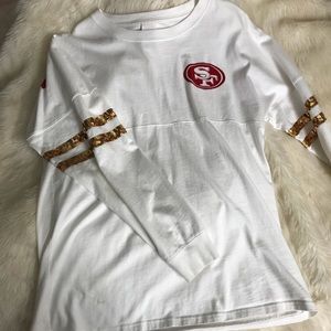 SF 49ers PINK Varsity top